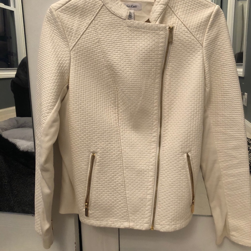 Calvin Klein faux leather jacket